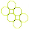 Koordinacijski prstenovi oktogonalni 50cm set 6kom žuti