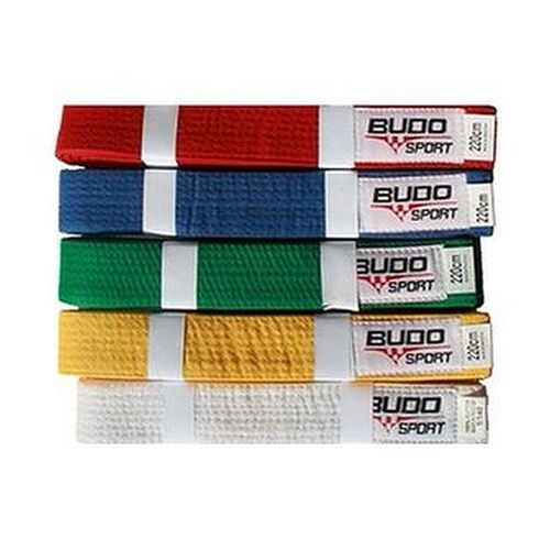 Jednobojni pojas Budo Sport - crveni