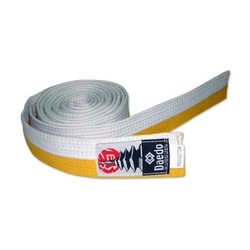 Učenički pojas Dae do, bijelo-žuti