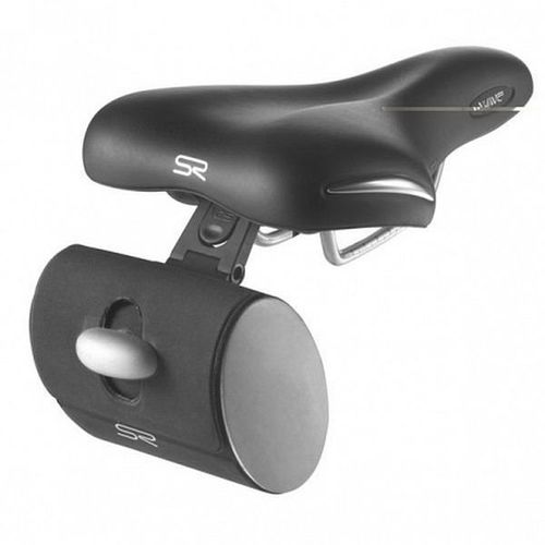 Torbica pod sjedalo PVC crno-siva